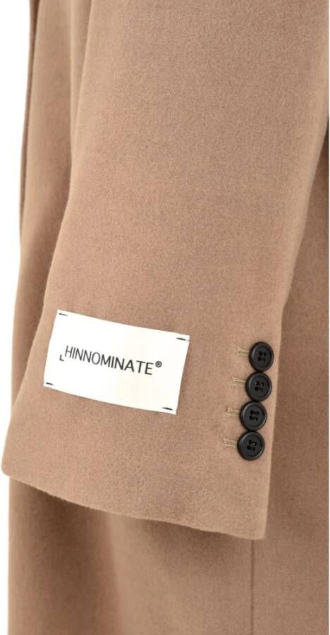 Hinnominate Beige Knoopsluiting Jassen Beige Dames