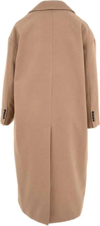 Hinnominate Beige Knoopsluiting Jassen Beige Dames