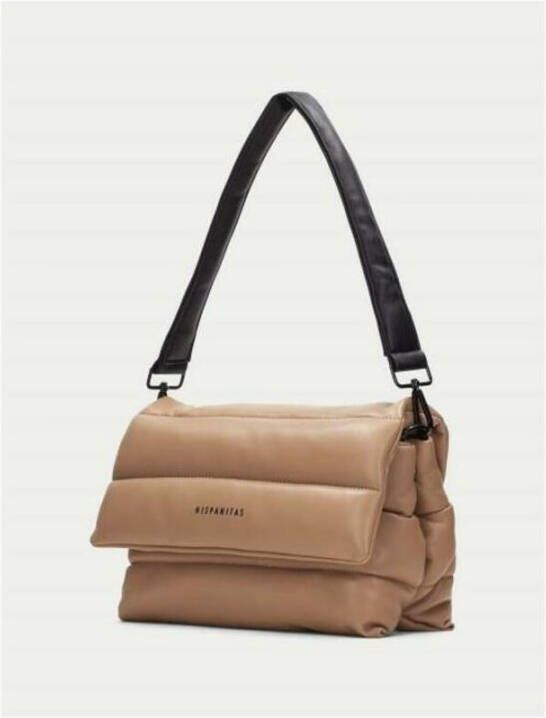 Hispanitas Chicude Schoudertas met Gewatteerd Ontwerp Beige Dames