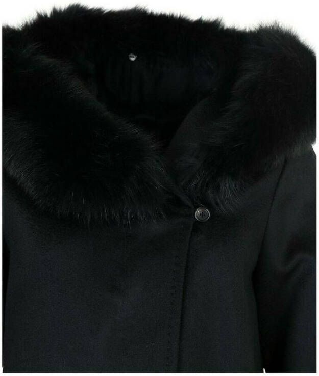 Hollies Belted Coats Zwart Dames