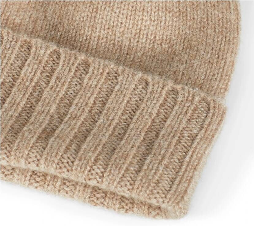 Howard London Klassieke Cashmere Beanie in Beige Heren