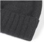 Howard London Klassieke Zwarte Cashmere Beanie Zwart Heren - Thumbnail 3