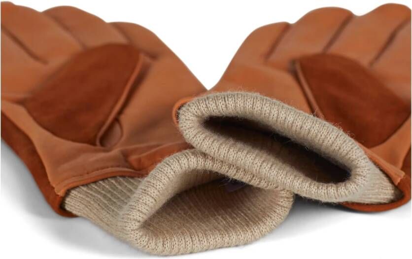 Howard London Dames Leren Handschoenen in Premium Kwaliteit Bruin Heren