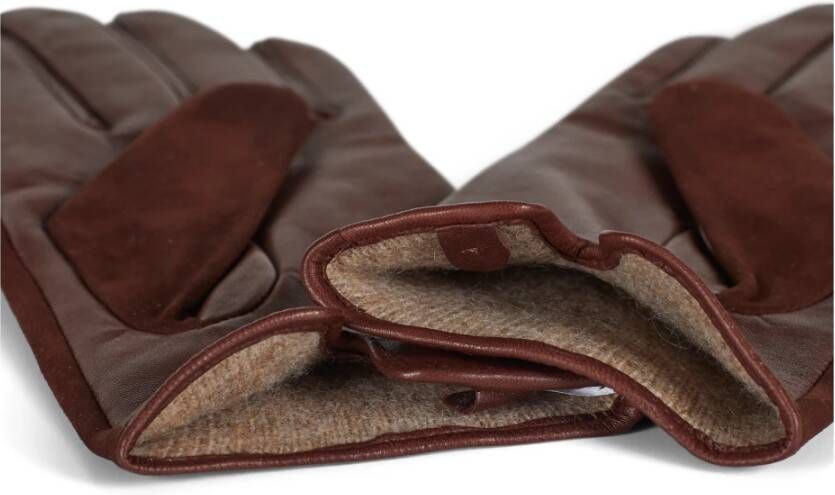 Howard London Dames Leren Handschoenen van Premium Kwaliteit Bruin Heren