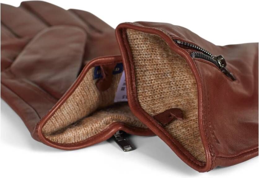 Howard London Barney Brown Leren Handschoenen Bruin Heren