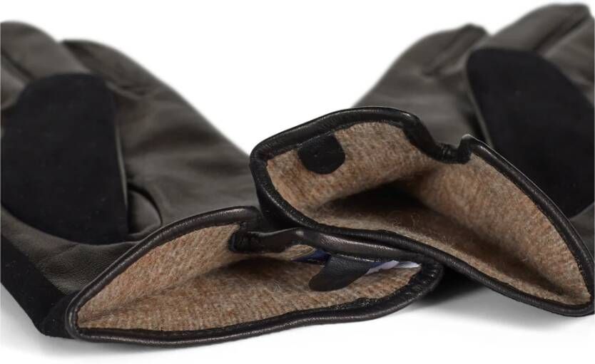 Howard London Dames Leren Handschoenen Zwart Heren