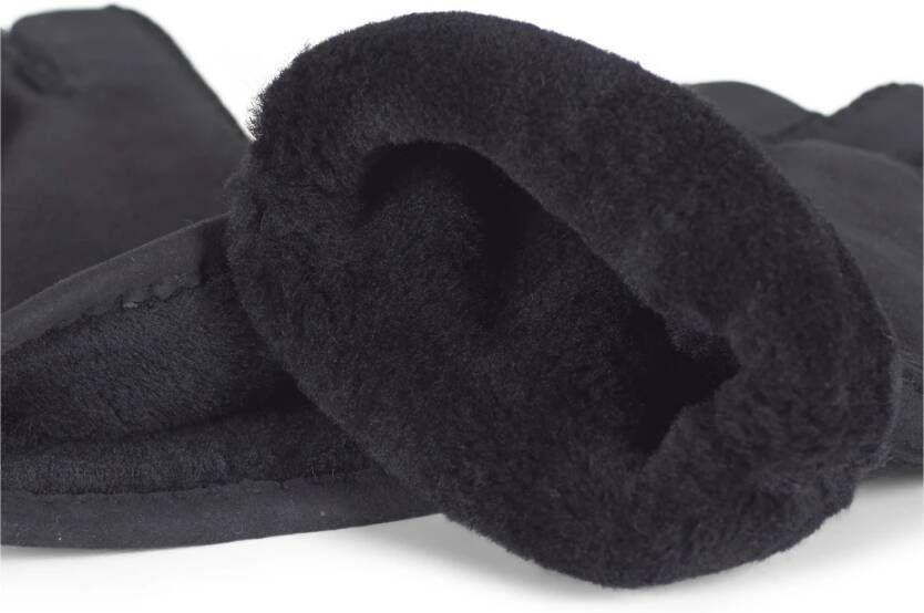 Howard London Zwarte Leren Handschoenen voor Heren Zwart Heren