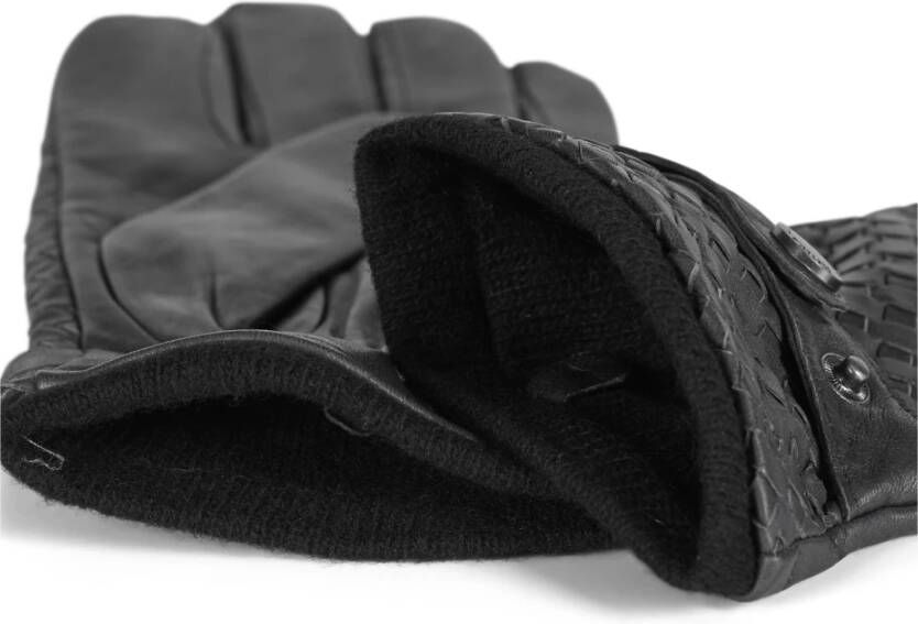 Howard London Grijze Axel Leren Handschoenen Grijs Heren