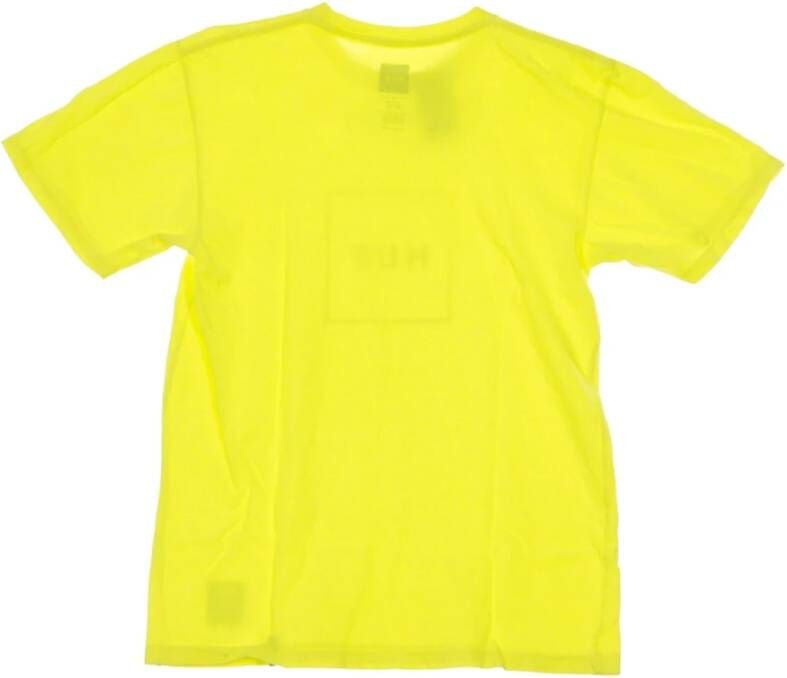 HUF Essentials Box Logo T-Shirt Yellow Heren
