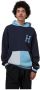 HUF Dubbele Capuchon Lange Mouwen Hoodie Indigo Black Heren - Thumbnail 2