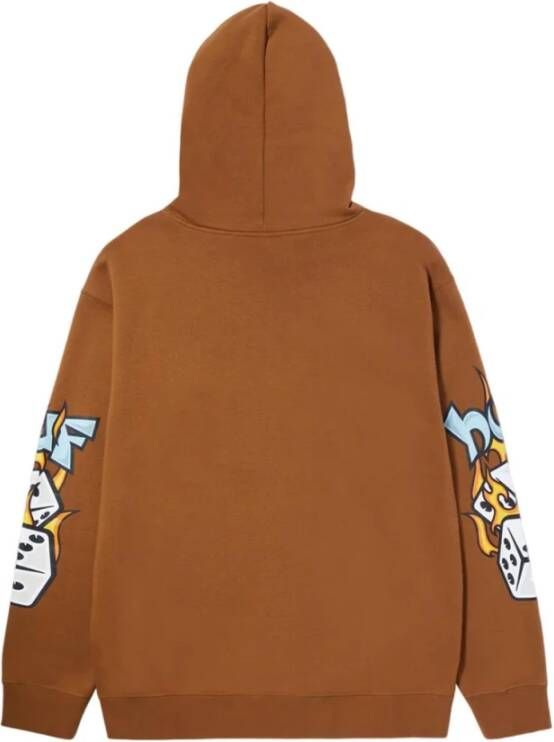 HUF Hoodies Bruin Heren