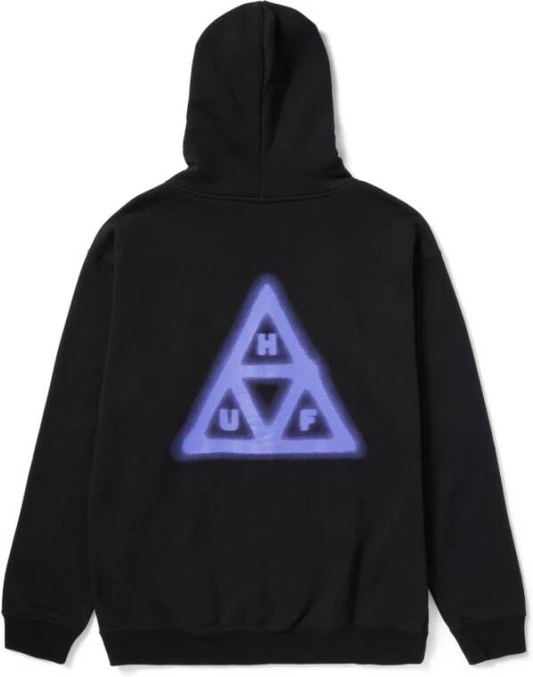 HUF Zwarte Zip Hoodie voor Heren Black Heren