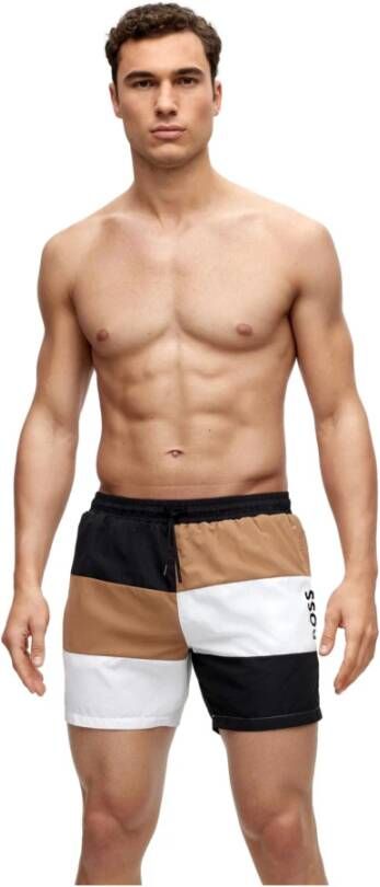 Hugo Boss Strandkleding Bruin Heren