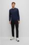 Hugo Boss Heren V-Hals Trui van Zuivere Wol in Blauw Blue Heren - Thumbnail 15