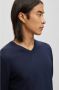 Hugo Boss Heren V-Hals Trui van Zuivere Wol in Blauw Blue Heren - Thumbnail 10