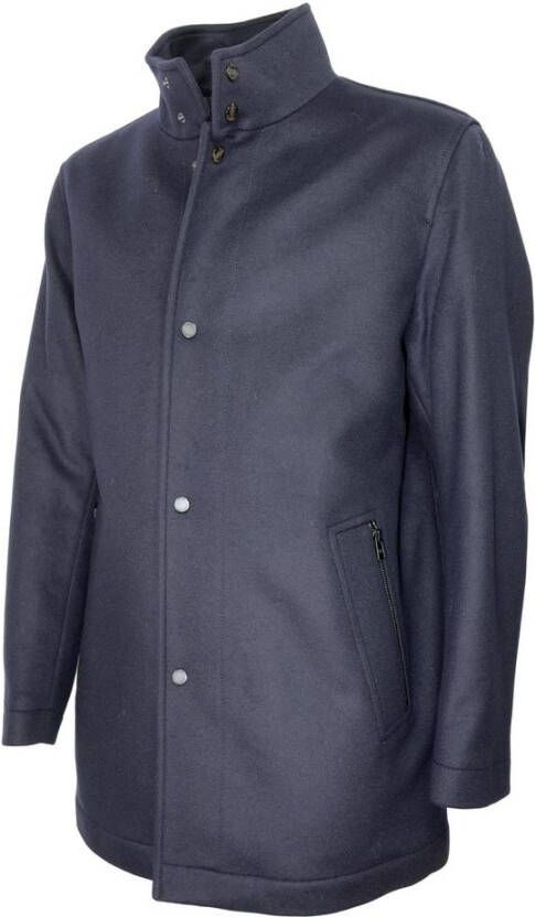 Hugo Boss Jas met enkele rij knopen Blauw Heren