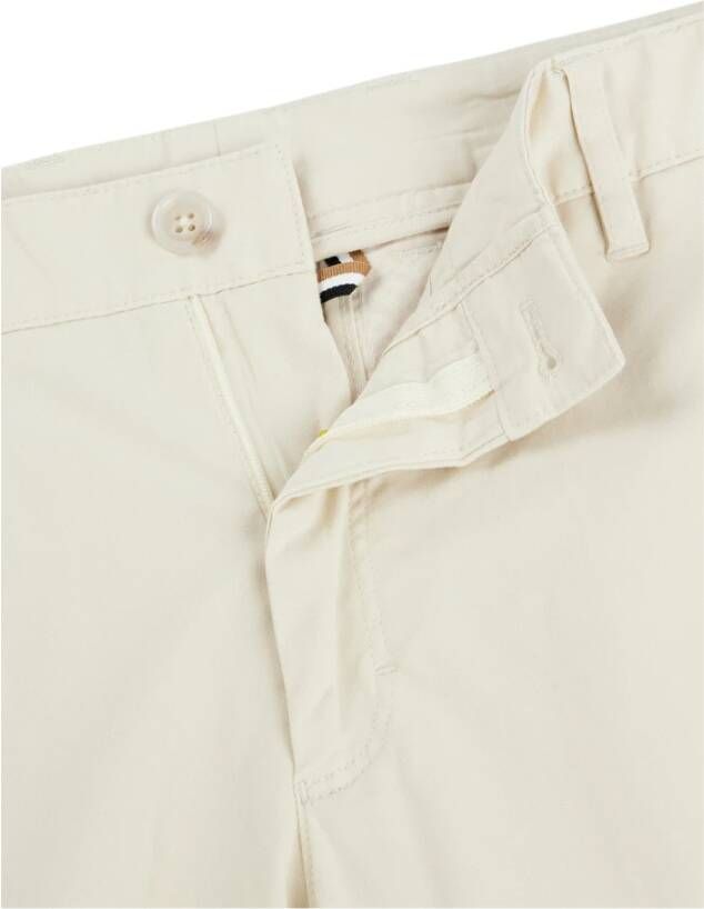 Hugo Boss Cropped Trousers Beige Heren
