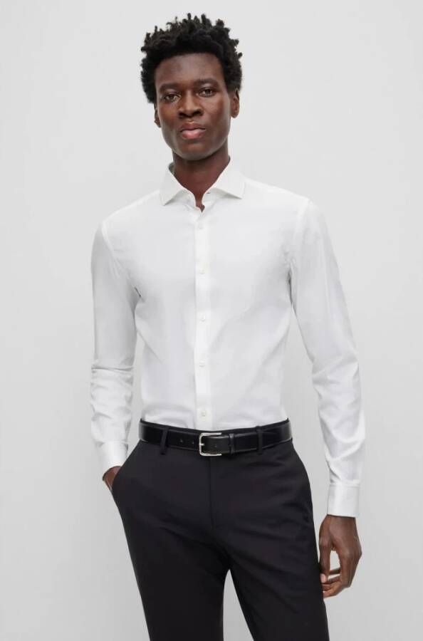 Hugo Boss Formal Shirts Wit Heren