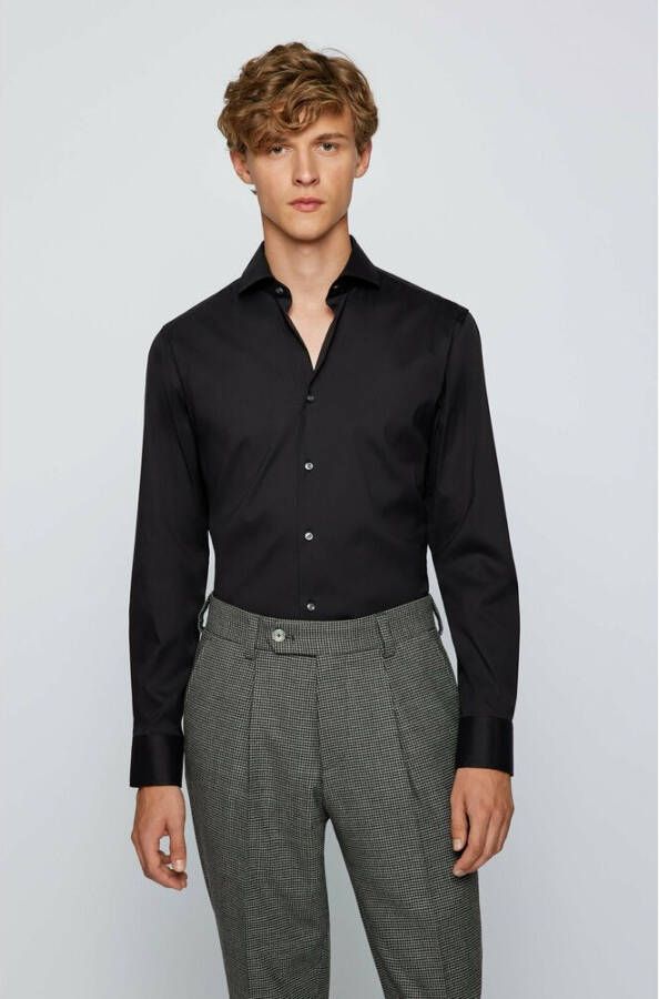 Hugo Boss Formeel overhemd Zwart Heren