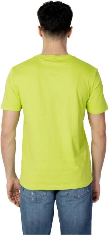 Hugo Boss Heren Groene Print T-shirt Groen Heren