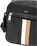 Hugo Boss Heren Ray NS Rits Schoudertas van Imitatieleer met Kenmerkende Streepdetails Black Heren - Thumbnail 4