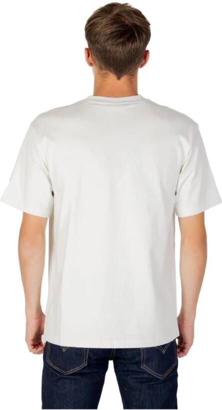 Hugo Boss Heren Wit Print T-shirt White Heren