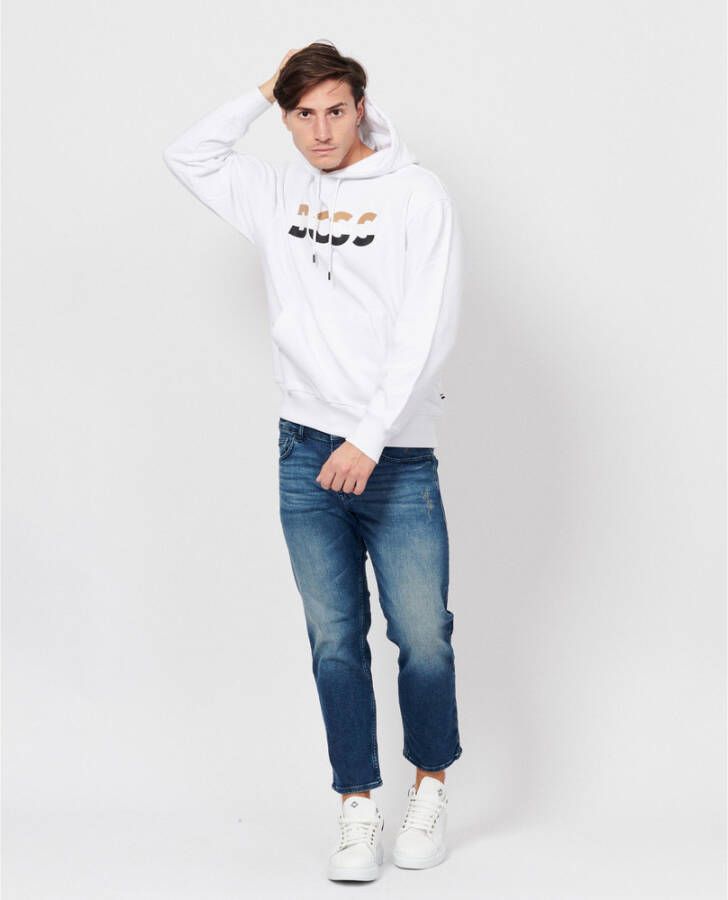 Hugo Boss Hoodies Wit Heren