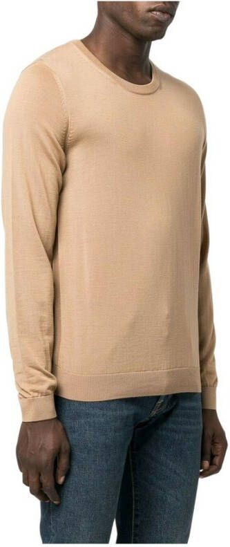 Hugo Boss Truien met ronde hals Beige Heren