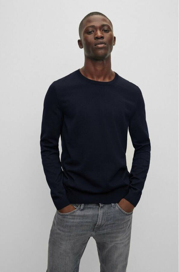 Hugo Boss Truien met ronde hals Blauw Heren
