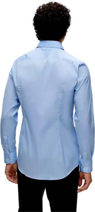 Hugo Boss Normaal Overhemd Blauw Heren
