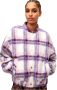 Hugo Boss Oversized Geruite Jas met Elastische Manchetten Meerkleurig Dames - Thumbnail 2