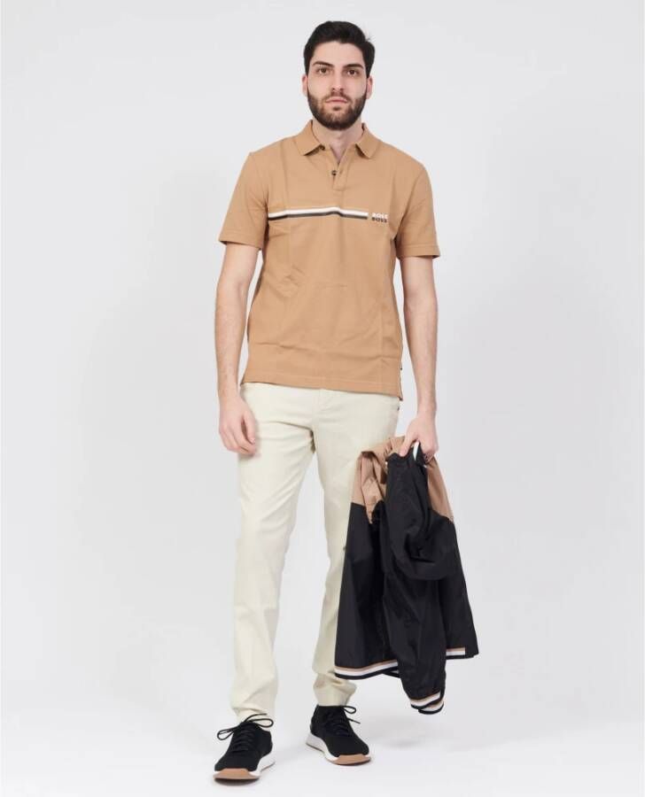 Hugo Boss Polo Shirt Beige Heren