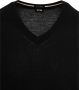 Hugo Boss Slim-Fit Wollen Pullover V-Hals Trui Black Heren - Thumbnail 5