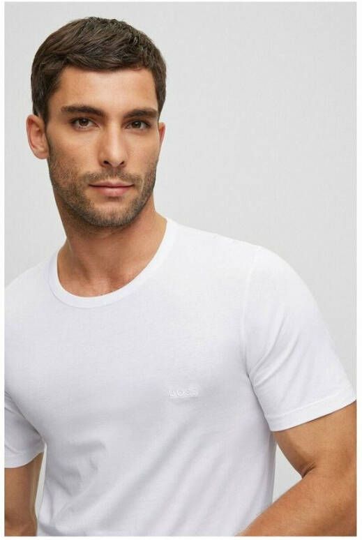 Hugo Boss Shirts met korte mouwen Wit Heren