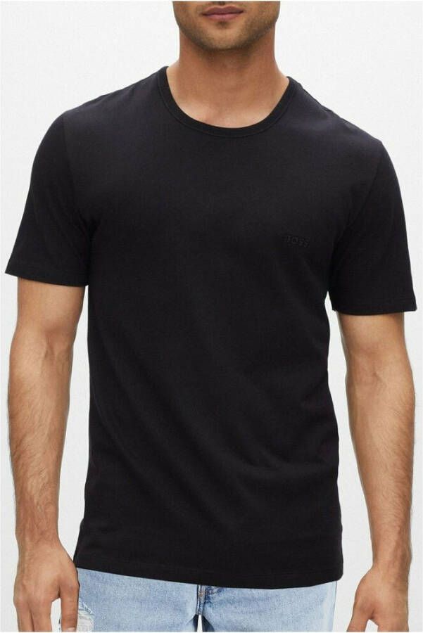 Hugo Boss Short Sleeve Shirts Zwart Heren