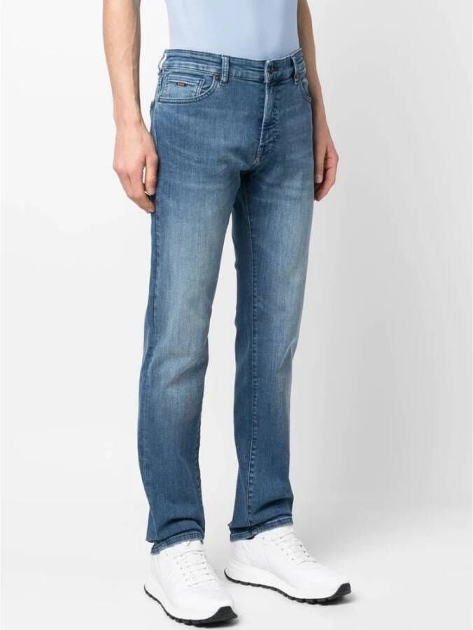 Hugo Boss Slim-fit Jeans Blauw Heren