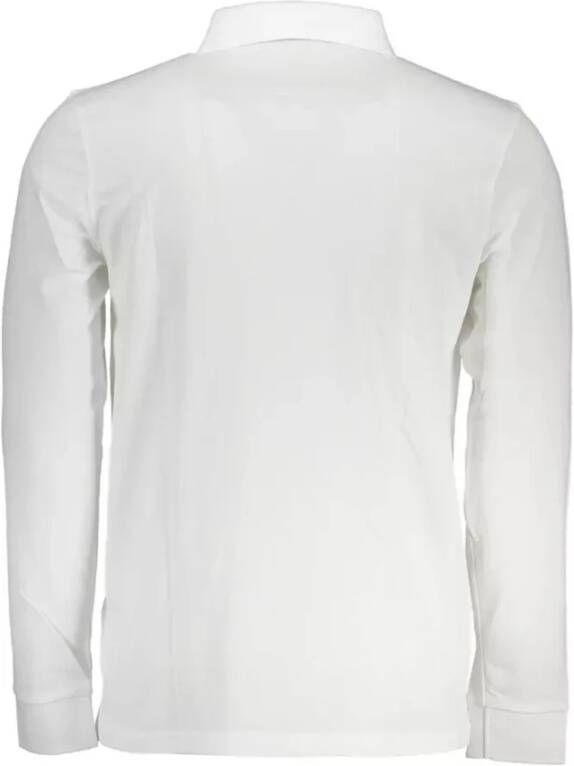 Hugo Boss Slim Fit Polo Shirt van Biologisch Katoen Wit Heren