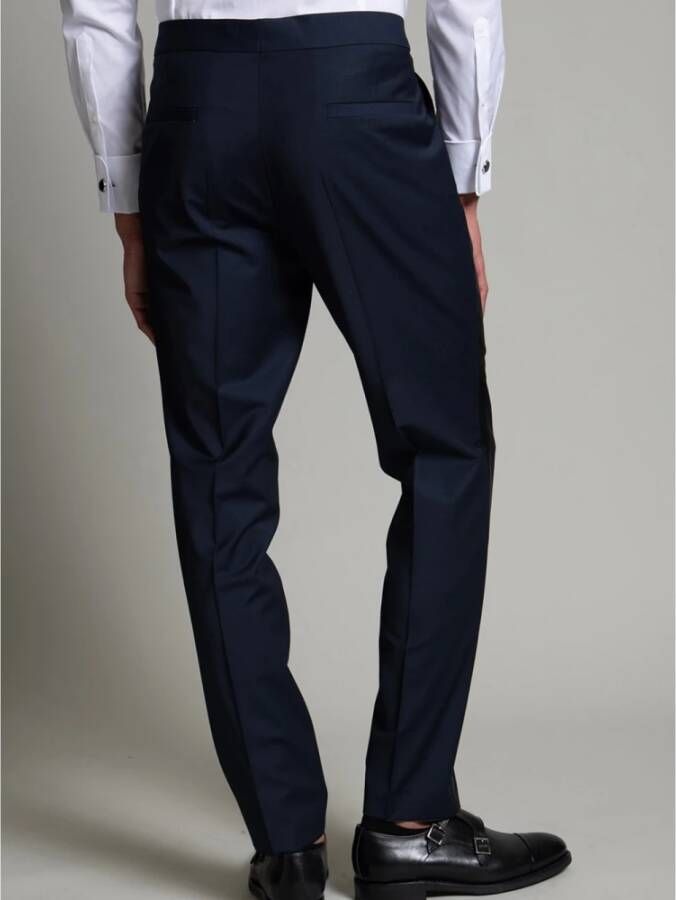 Hugo Boss Slim-fit Trousers Blauw Heren
