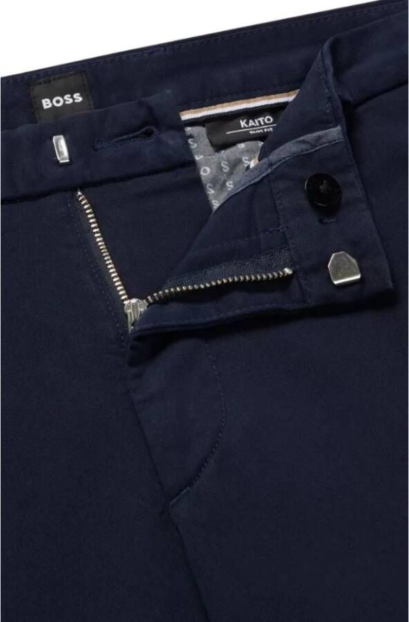 Hugo Boss Slim-fit broek Blauw Heren
