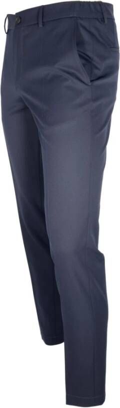 Hugo Boss Slim-fit Trousers Blauw Heren