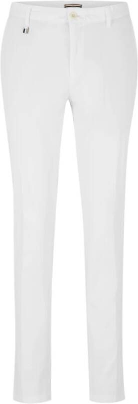 Hugo Boss Slim-fit Trousers Wit Heren