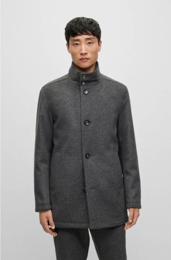 Hugo Boss Stijlvolle Boss Jas Grijs Heren