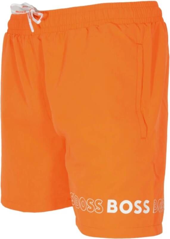 Hugo Boss Strandkleding Oranje Heren