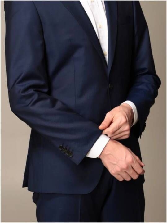 Hugo Boss Suits Blauw Heren