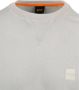 BOSS sweater met logo light pastel grey - Thumbnail 5