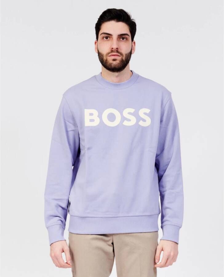 Hugo Boss Sweatshirts Paars Heren