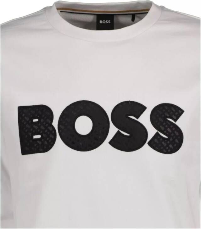 Hugo Boss Sweatshirt Wit Heren