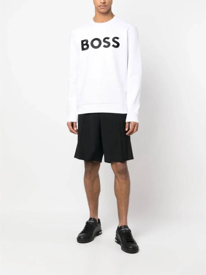 Hugo Boss Sweatshirts Wit Heren