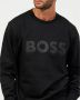 Hugo Boss Tijdloze elegantie: Zwarte Soleri Sweater voor heren Zwart Heren - Thumbnail 5