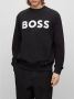 Hugo Boss Heren Zwart Print Sweatshirt Black Heren - Thumbnail 3